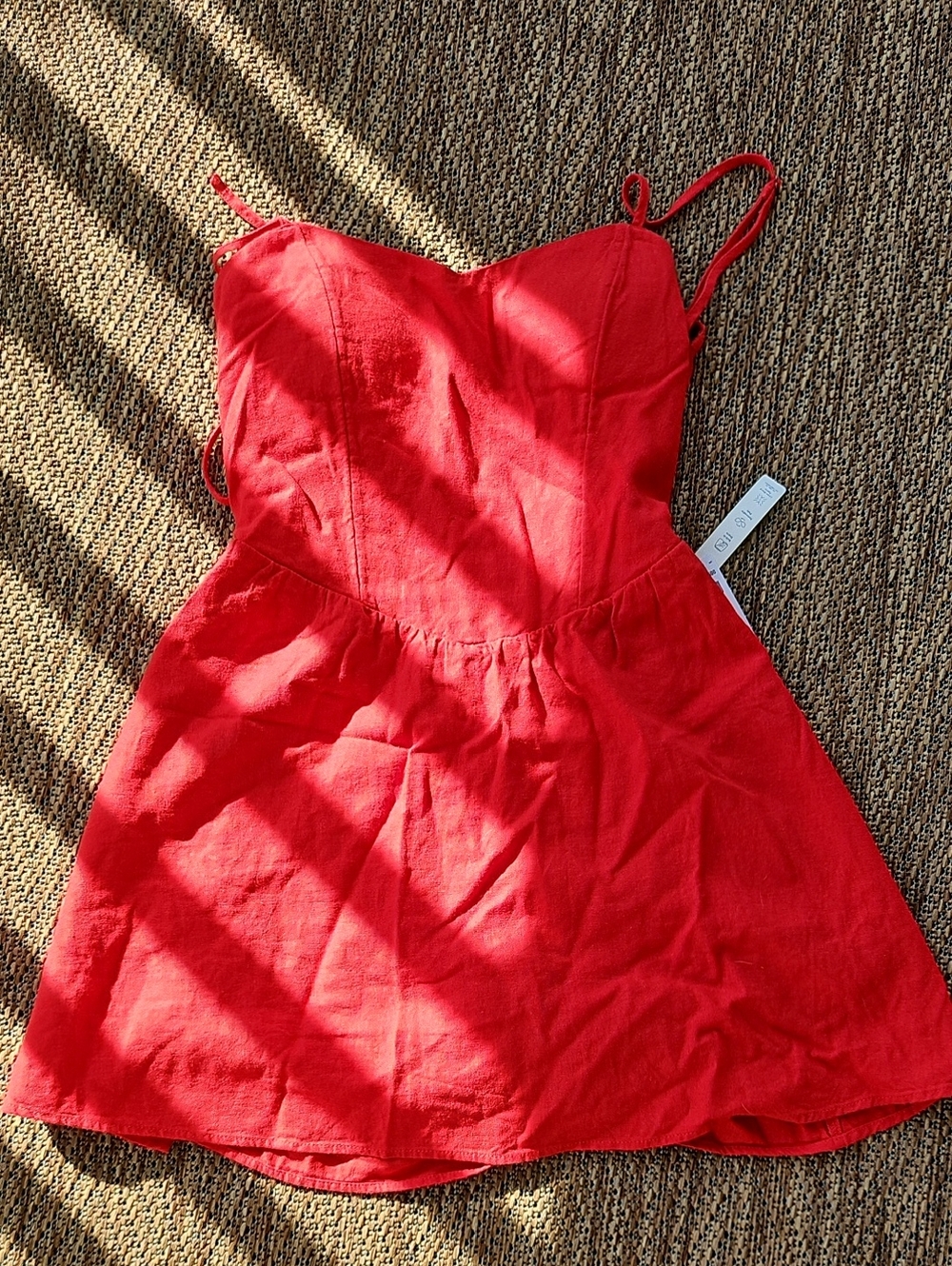 Hollister Red Spaghetti-Strap Sundress